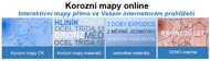 Elektronické korozní mapy materiálů: zinek, hliník, měď, nízkolegovaná uhlíková ocel (třída 11), nízkolegovaná ocel ze zvýšenou odolností k atmosférické korozi (třída 15), bronz